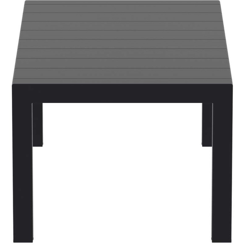 VEGAS BLACK 100X180/220Χ75εκ. ΕΠΕΚΤ.ΤΡΑΠΕΖΙ ΠΟΛ/ΝΙΟΥ