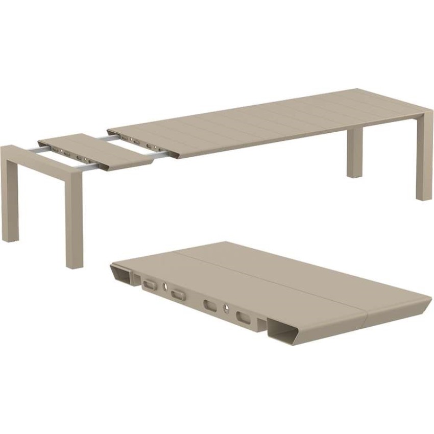 VEGAS TAUPE 100X260/300Χ75εκ. ΕΠΕΚΤ.ΤΡΑΠΕΖΙ ΠΟΛ/ΝΙΟΥ