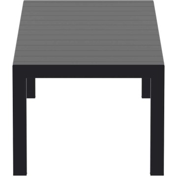 VEGAS BLACK 100X260/300Χ75εκ. ΕΠΕΚΤ.ΤΡΑΠΕΖΙ ΠΟΛ/ΝΙΟΥ