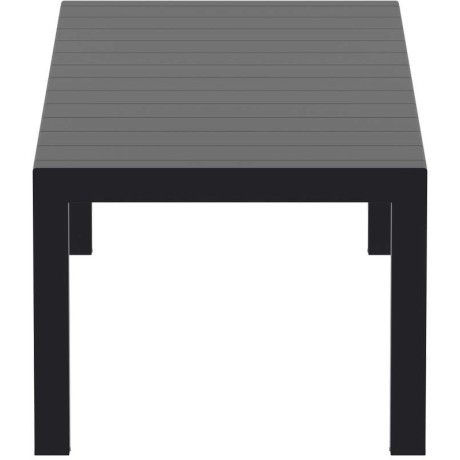 VEGAS BLACK 100X260/300Χ75εκ. ΕΠΕΚΤ.ΤΡΑΠΕΖΙ ΠΟΛ/ΝΙΟΥ