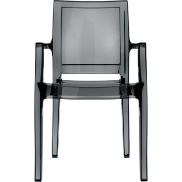 Πολυθρόνα ARTHUR - Ακρυλικό Μαύρο Διαφανές 56 x 60 x 91εκ.