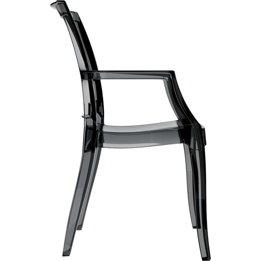 Πολυθρόνα ARTHUR - Ακρυλικό Μαύρο Διαφανές 56 x 60 x 91εκ.