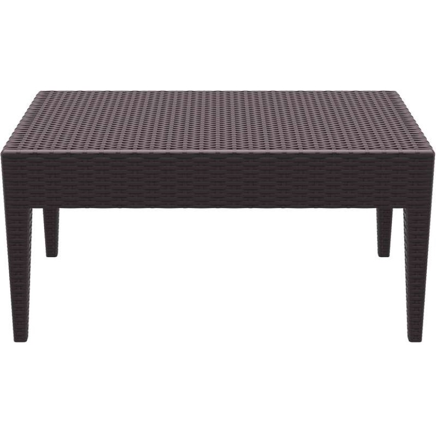 MIAMI BROWN ΤΡΑΠΕΖΙ 92Χ53Χ45εκ. ΠΟΛ/ΝΙΟΥ