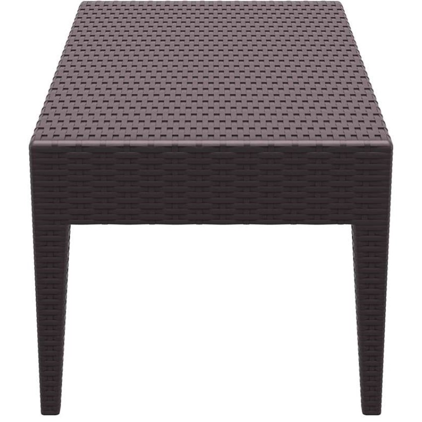 MIAMI BROWN ΤΡΑΠΕΖΙ 92Χ53Χ45εκ. ΠΟΛ/ΝΙΟΥ