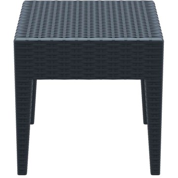MIAMI DARK GREY ΤΡΑΠΕΖΙ 45Χ45Χ45εκ. ΠΟΛ/ΝΙΟΥ
