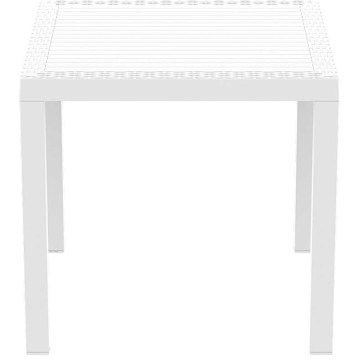 ORLANDO 80Χ80Χ75εκ. WHITE ΤΡΑΠΕΖΙ ΠΟΛ/ΝΙΟΥ