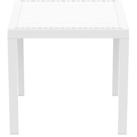 ORLANDO 80Χ80Χ75εκ. WHITE ΤΡΑΠΕΖΙ ΠΟΛ/ΝΙΟΥ