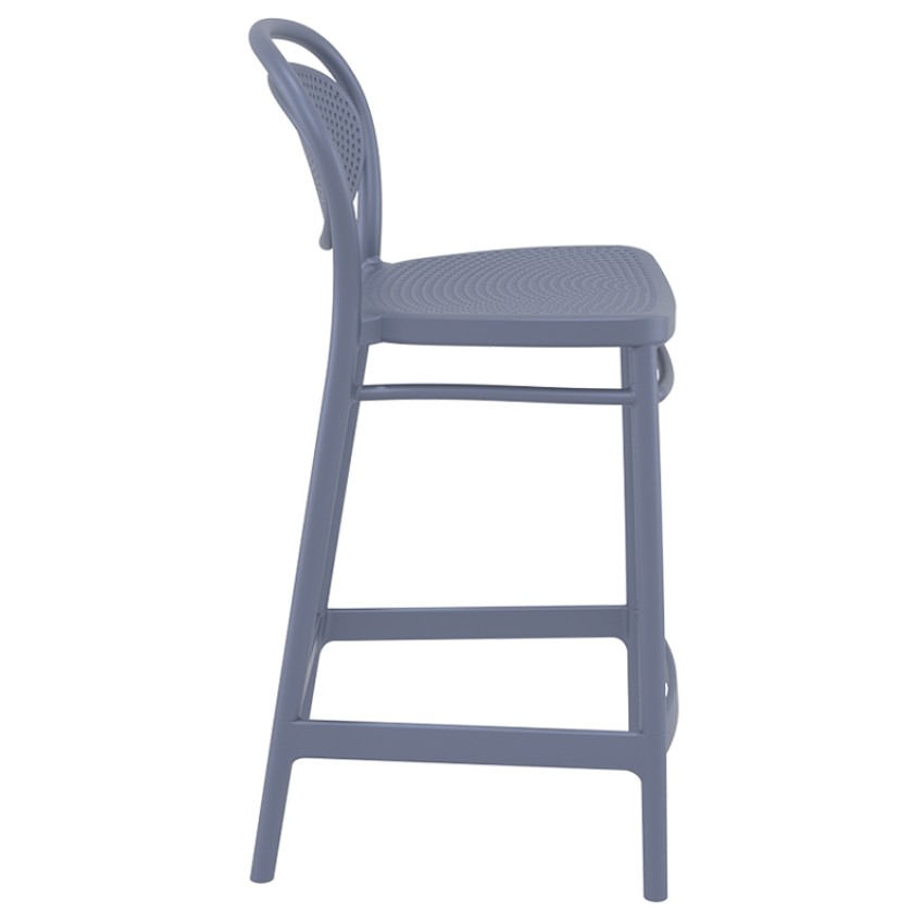 MARCEL 65εκ. ΣΚΑΜΠΟ(Σ4)DARK GREY ΠΟΛ/ΝΙΟΥ