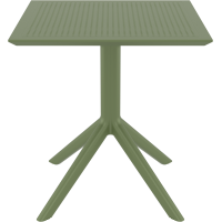 SKY OLIVE GREEN 70X70X74εκ. ΤΡΑΠΕΖΙ ΠΟΛ/ΝΙΟΥ