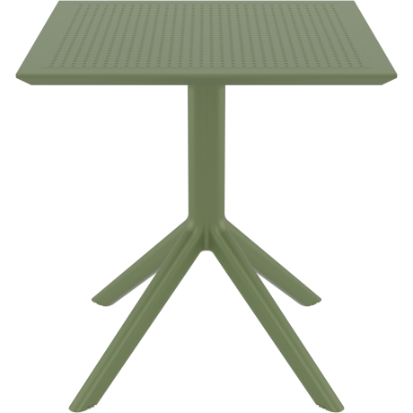SKY OLIVE GREEN 70X70X74εκ. ΤΡΑΠΕΖΙ ΠΟΛ/ΝΙΟΥ