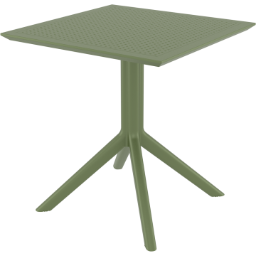 SKY OLIVE GREEN 70X70X74εκ. ΤΡΑΠΕΖΙ ΠΟΛ/ΝΙΟΥ