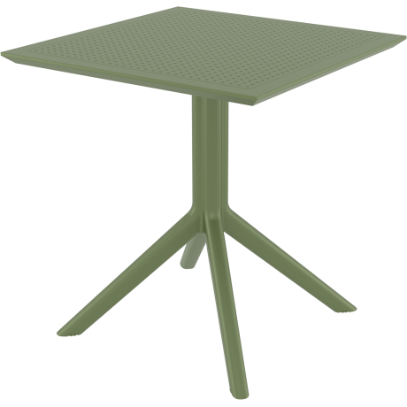 SKY OLIVE GREEN 70X70X74εκ. ΤΡΑΠΕΖΙ ΠΟΛ/ΝΙΟΥ