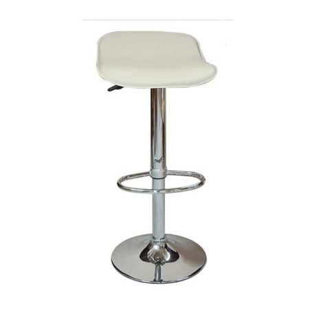 Σκαμπό Μπάρ 2τμχ Bar3 Κρεμ Pvc 38x39x85εκ.