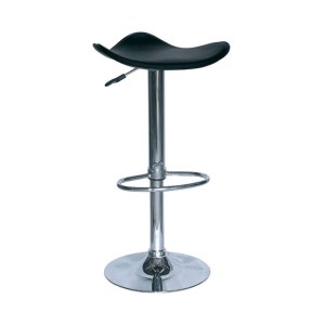 Σκαμπό Μπάρ 2τμχ Bar5 Μαύρο Pvc 45x45x85εκ.