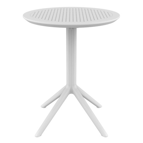 SKY WHITE Φ60X74εκ. ΤΡΑΠΕΖΙ ΠΤΥΣ/ΝΟ ΠΟΛ/ΝΙΟΥ