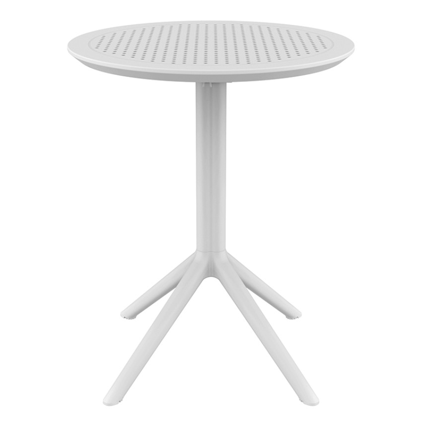 SKY WHITE Φ60X74εκ. ΤΡΑΠΕΖΙ ΠΤΥΣ/ΝΟ ΠΟΛ/ΝΙΟΥ