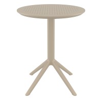 SKY TAUPE Φ60X74εκ. ΤΡΑΠΕΖΙ ΠΤΥΣ/ΝΟ ΠΟΛ/ΝΙΟΥ