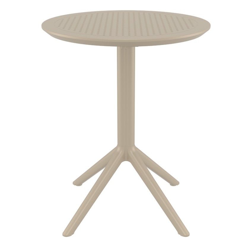 SKY TAUPE Φ60X74εκ. ΤΡΑΠΕΖΙ ΠΤΥΣ/ΝΟ ΠΟΛ/ΝΙΟΥ