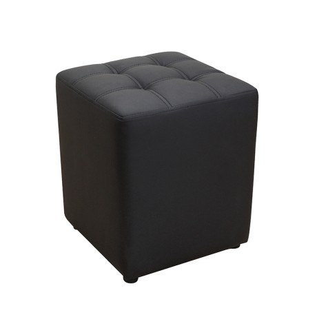 CUBE BLACK PU ΣΚΑΜΠΟ 35X35X42εκ.