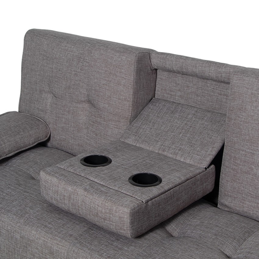 ELTON ΓΚΡΙ ΥΦΑΣΜΑ ΚΑΝΑΠΕΣ-ΚΡΕΒΑΤΙ 181X86εκ. ELTON ΓΚΡΙ ΥΦΑΣΜΑ ΚΑΝΑΠΕΣ-ΚΡΕΒΑΤΙ 181X86εκ.