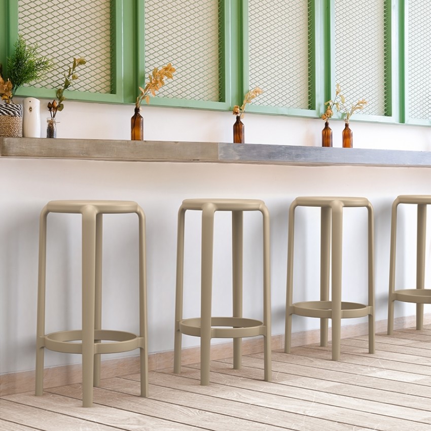 TOM 65εκ. ΣΚΑΜΠΟ TAUPE ΠΟΛ/ΝΙΟΥ