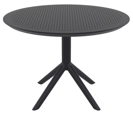 SKY BLACK Φ105X74εκ. ΤΡΑΠΕΖΙ ΠΟΛ/ΝΙΟΥ