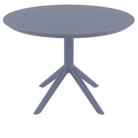 SKY DARK GREY Φ105X74εκ. ΤΡΑΠΕΖΙ ΠΟΛ/ΝΙΟΥ