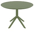 SKY OLIVE GREEN Φ105X74εκ. ΤΡΑΠΕΖΙ ΠΟΛ/ΝΙΟΥ