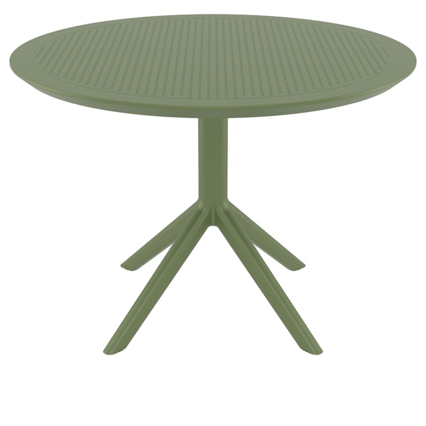 SKY OLIVE GREEN Φ105X74εκ. ΤΡΑΠΕΖΙ ΠΟΛ/ΝΙΟΥ