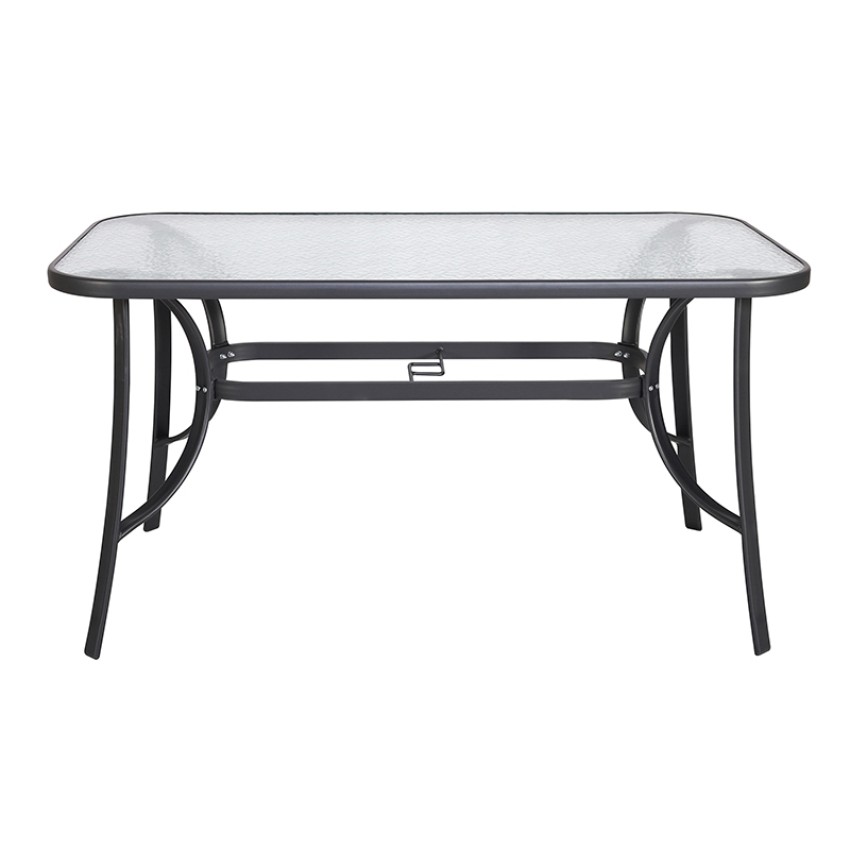 DENIM ΑΝΘΡΑΚΙ 140Χ80εκ. ΜΕΤΑΛΛΙΚΟ ΤΡΑΠΕΖΙ