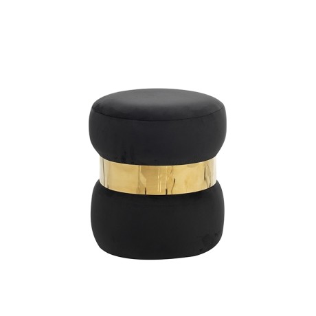 LINDA/R ΣΚΑΜΠΟ BLACK VELVET ΥΦΑΣΜΑ Φ.37Χ43εκ.