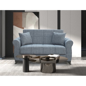 LENA GREY ΥΦΑΣΜΑ 2ΘΕΣΙΟΣ ΚΑΝΑΠΕΣ/ΚΡΕΒΑΤΙ ΜΕ ΑΠΟΘ.ΧΩΡΟ 150Χ80εκ.