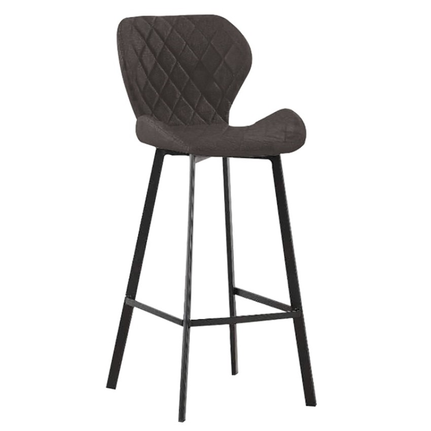 Σκαμπό Μπάρ 2τμχ Martin Μαύρο Ύφασμα 48x46x73/106εκ. Σκαμπό Μπάρ 2τμχ Martin Μαύρο Ύφασμα 48x46x73/106εκ.