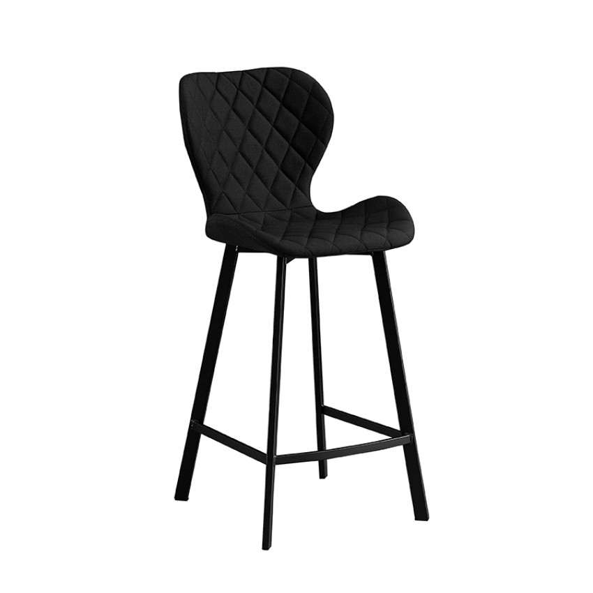 Σκαμπό Μπάρ 2τμχ Martin Μαύρο Ύφασμα 48x46x65/97εκ. Σκαμπό Μπάρ 2τμχ Martin Μαύρο Ύφασμα 48x46x65/97εκ.