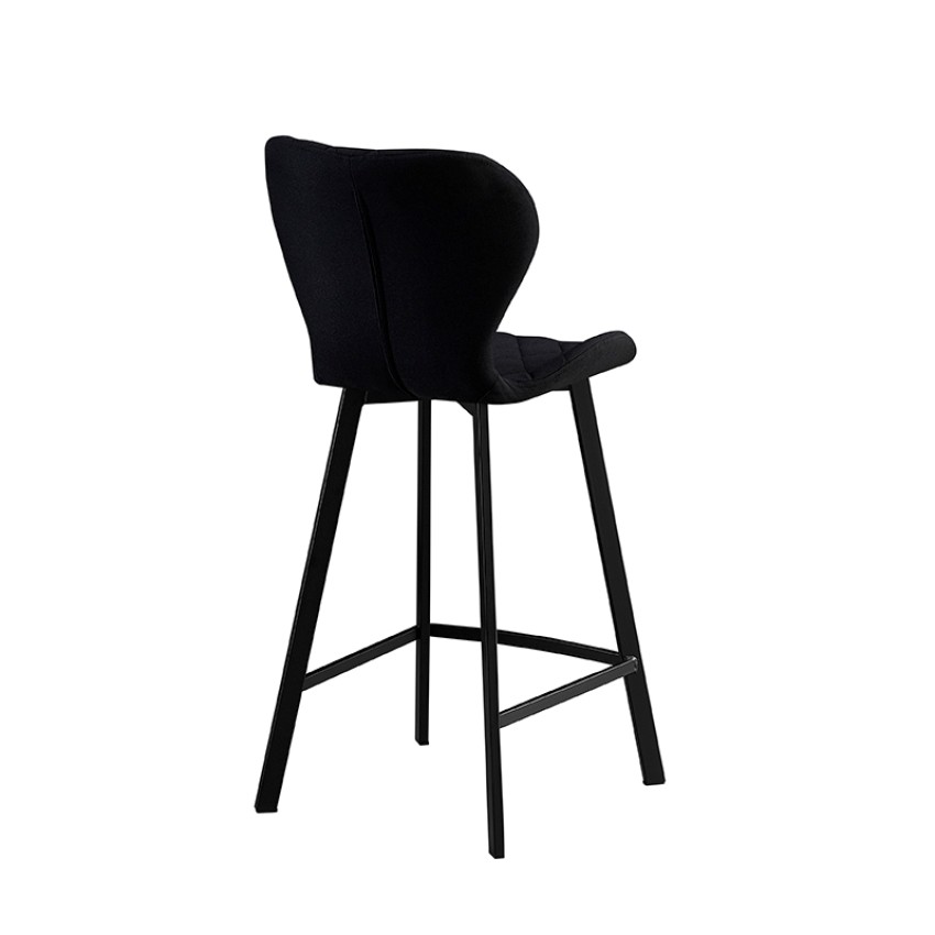 Σκαμπό Μπάρ 2τμχ Martin Μαύρο Ύφασμα 48x46x65/97εκ. Σκαμπό Μπάρ 2τμχ Martin Μαύρο Ύφασμα 48x46x65/97εκ.