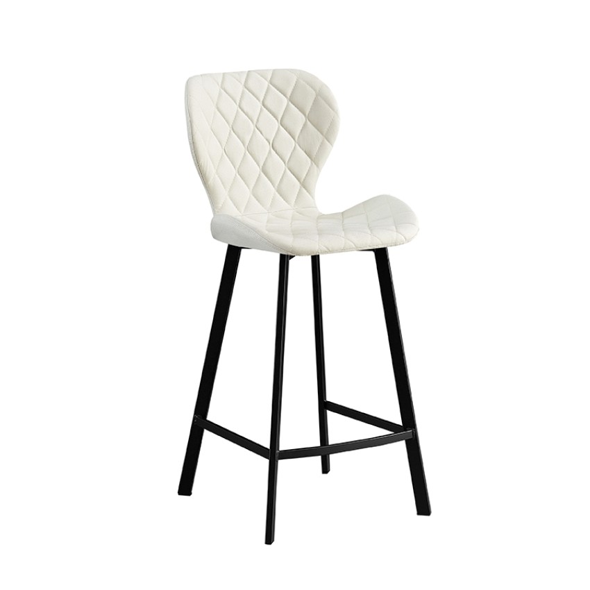 Σκαμπό Μπάρ 2τμχ Martin Off White Ύφασμα 48x46x65/97εκ. Σκαμπό Μπάρ 2τμχ Martin Off White Ύφασμα 48x46x65/97εκ.