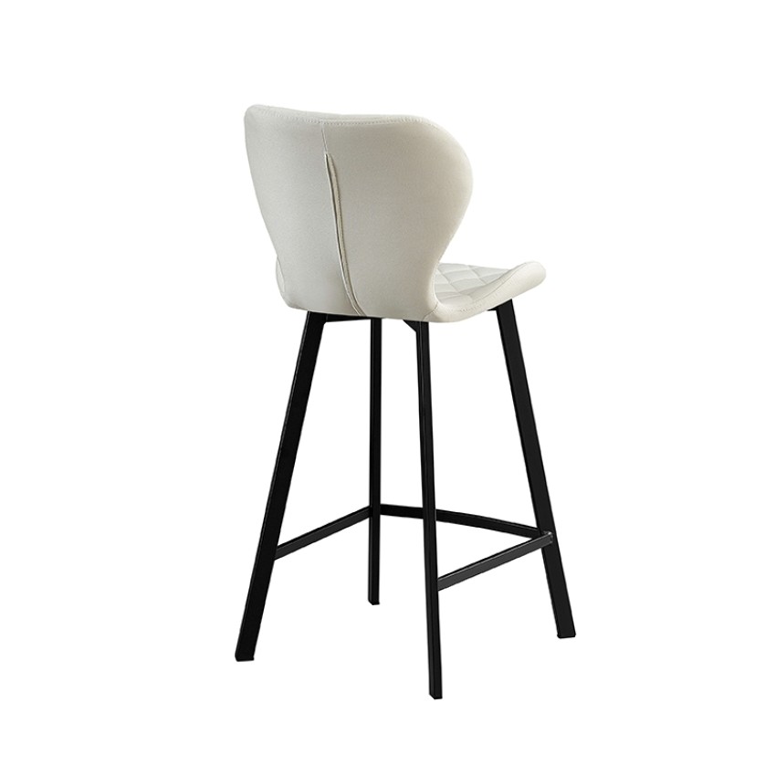 Σκαμπό Μπάρ 2τμχ Martin Off White Ύφασμα 48x46x65/97εκ. Σκαμπό Μπάρ 2τμχ Martin Off White Ύφασμα 48x46x65/97εκ.