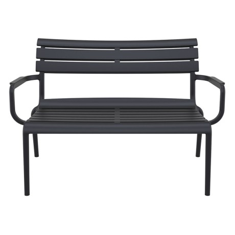 PARIS ΚΑΝΑΠΕΣ BLACK 116X70X75εκ. ΠΟΛ/ΝΙΟΥ