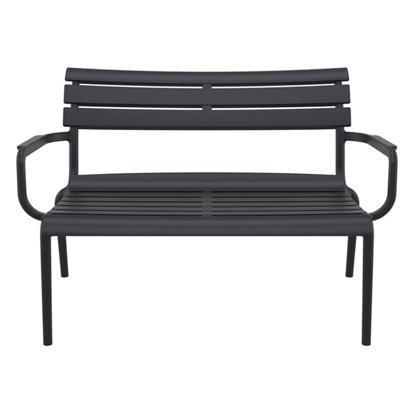 PARIS ΚΑΝΑΠΕΣ BLACK 116X70X75εκ. ΠΟΛ/ΝΙΟΥ