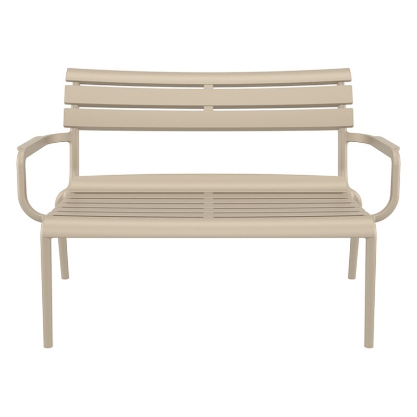 PARIS ΚΑΝΑΠΕΣ TAUPE 116X70X75εκ. ΠΟΛ/ΝΙΟΥ