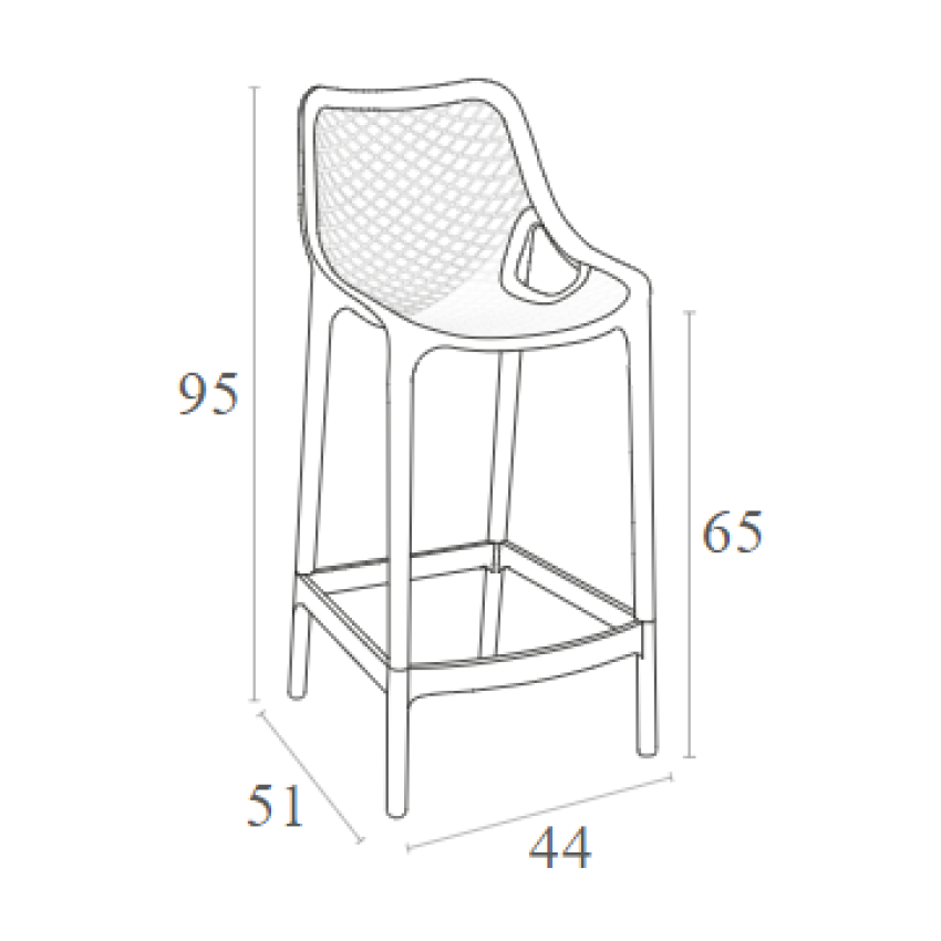 AIR 65εκ ΣΚΑΜΠΟ DARK GREY ΠΟΛ/ΝΙΟΥ AIR 65εκ ΣΚΑΜΠΟ DARK GREY ΠΟΛ/ΝΙΟΥ