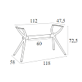 AIR ΒΑΣΗ WHITE MEDIUM 118X58X72,5εκ. ΠΟΛ/ΝΙΟΥ