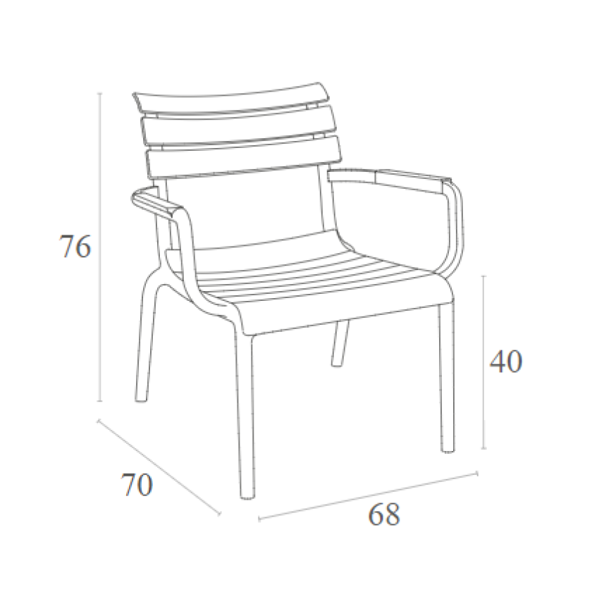 PARIS LOUNGE DARK GREY ΠΟΛ/ΝΑ ΠΟΛ/ΝΙΟΥ
