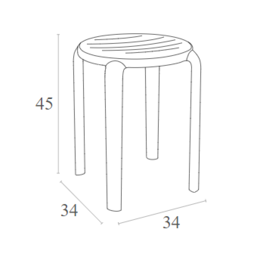 TOM 45εκ. ΣΚΑΜΠΟ OLIVE GREEN ΠΟΛ/ΝΙΟΥ