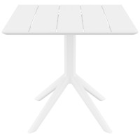 PARIS WHITE 80X80X74εκ. ΤΡΑΠΕΖΙ ΠΟΛ/ΝΙΟΥ