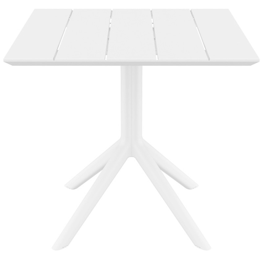 PARIS WHITE 80X80X74εκ. ΤΡΑΠΕΖΙ ΠΟΛ/ΝΙΟΥ