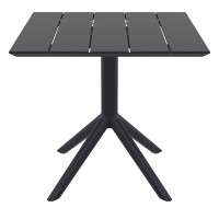 PARIS BLACK 80X80X74εκ. ΤΡΑΠΕΖΙ ΠΟΛ/ΝΙΟΥ