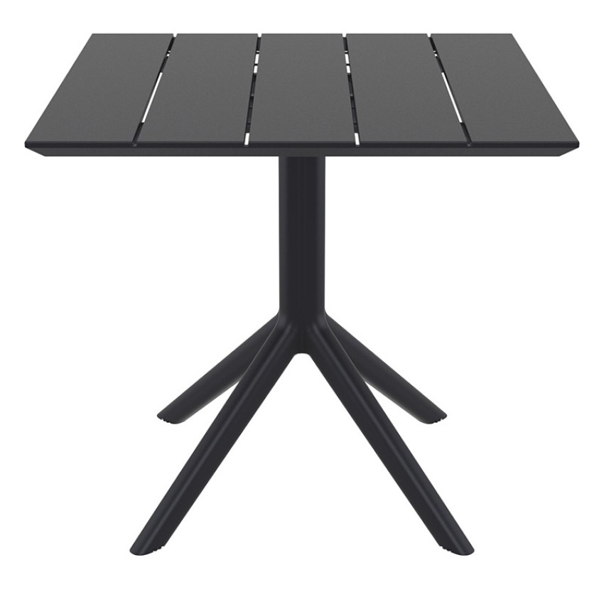 PARIS BLACK 80X80X74εκ. ΤΡΑΠΕΖΙ ΠΟΛ/ΝΙΟΥ