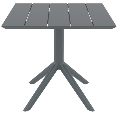 PARIS DARK GREY 80X80X74εκ. ΤΡΑΠΕΖΙ ΠΟΛ/ΝΙΟΥ