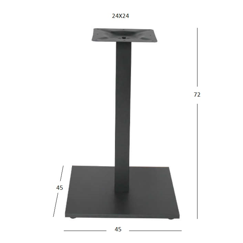 FLAT PROMO ΤΕΤΡΑΓΩΝΗ 45Χ45Χ72εκ. ΜΕΤΑΛΛΙΚΗ